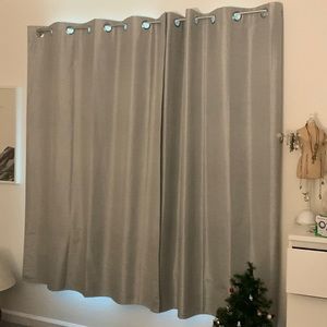 Deconovo Silver Drapes